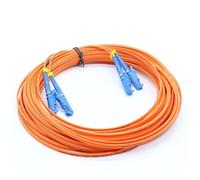 JGFDHKY E2000 Lot de 5 cordons de raccordement en fibre optique multimode - OM1 Duplex LC FC ST - Disponible en longueurs de 1 m à 100 m (12 m, 5 pièces, E2000A-FCA OM1)