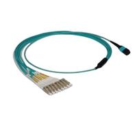 JGFDHKY MPO Câble de brassage 8/12/24 Core MTP-12LC 6DLC OM4 Fibre Branche Câble de raccordement Type B (1M, MPO-24LC femelle)