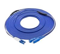 JGFDHKY Pont étanche en fibre blindée, câble de connexion à fibre optique résistant à la souris, monomode 2 noyaux, 150 m, 200 m, 3,0 mm (FC-FC 200 mètres)