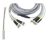 JGFDHKY ST-ST 4C Câble de raccordement à fibre optique blindé OM1 OM2 5 mm LSZH 4 conducteurs 100 m 150 m 120 m 50 m ST UPC pont optique extérieur (200 m OM2)