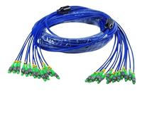 JGFDHKY Tuyau blindé 12 Cœurs Bleu SC 150 m - 300 m, 200 m250 m, 12C LC FC ST ASM 12 Fibres, Pont Fibre Optique Extérieure (150m FC-FC)