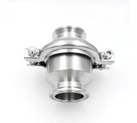 JGGCKNOGG Valve de contrôle à Trois Pinces, 3/4 "1" 1.5 "2" 2.5 "3", vannes de débit unidirectionnelles en Acier Inoxydable 304(89mm Ferrule 106)