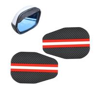 JGGQSY 4 Pièces Rétroviseur Pare-Pluie pour Fiat 500 Abarth 500 595 595C 695 S3 S4, Antipluie Antipoussière Accessoire Essentiel Sécurisé Conduite en Pluie,A/Carbon Fiber