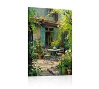 JGGXHM 1 panneau d'art mural sur toile paysage jardin patio plantes fleurs affiche peintures décoration d'intérieur - (60 x 80 cm) 24 x 31 pouces sans cadre