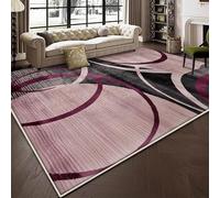 JGGXHM Grand Tapis de Salon Abstrait Nordique, décoration de Luxe, pour canapé, Chambre à Coucher, antidérapant, Lavable, Doux (100 x 160 cm)
