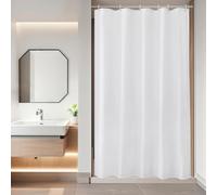 JGGXHM Rideau de Douche Blanc, en Polyester imperméable, Lavable en Machine, résistant aux moisissures et à la Rouille, Dimensions : 110 x 220 cm (Largeur x Hauteur)