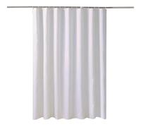 JGGXHM Rideau de Douche Blanc imperméable, épais et uni, pour Salle de Bain et Baignoire, Grande Largeur, 12 Crochets (130 x 210 cm/L x H)