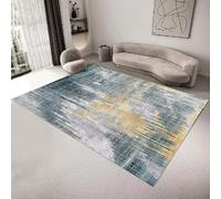 JGGXHM Tapis Abstrait à éclaboussures d'encre, Grand Format, pour Salon, décoration d'intérieur, Chambre à Coucher, antidérapant, pour Balcon, Table Basse (100 x 160 cm)