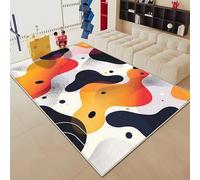 JGGXHM Tapis Abstrait pour Salon, Grande Surface, décoration colorée, canapé, antidérapant, Lavable, Tapis pour Chambre à Coucher, Tapis d'éveil pour bébé (245 x 365 cm)