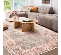 JGGXHM Tapis de Chambre Grand Format, Doux, Style rétro, antidérapant, Lavable, pour Salon, Dressing, Tapis de Chevet (50 x 90 cm)