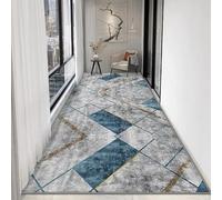 JGGXHM Tapis de Couloir Long géométrique de Luxe, antidérapant, Lavable, pour escaliers, Couloir, décoration de Maison, Salon, allée (40 x 100 cm)