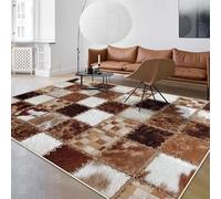 JGGXHM Tapis de Salon à Carreaux de Style Moderne, antidérapant, Grande Taille, décoration de Chambre à Coucher, Doux et Moelleux, Tapis d'éveil pour bébé Lavable (210 x 300 cm)