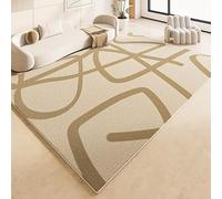 JGGXHM Tapis de Salon Minimaliste en Peluche, Style français, Lavable, Doux, pour Chambre à Coucher (160 x 220 cm)