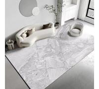 JGGXHM Tapis de Salon Moderne à Texture de marbre, Tapis de Grande Surface, Tapis de décoration pour la Maison, Tapis de Salon Gris pour Chambre à Coucher (150 x 180 cm)