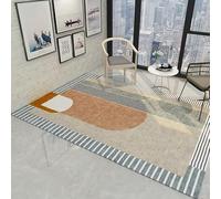 JGGXHM Tapis de Salon Moderne et Minimaliste, antidérapant, Lavable, Motif géométrique Nordique, Tapis pour Chambre à Coucher, Couvre-lit (140 x 200 cm)