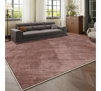 JGGXHM Tapis de Salon Moderne, léger et Luxueux, Grand Format, Minimaliste, Lavable, Couleur Unie, antidérapant (100 x 120 cm)