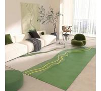 JGGXHM Tapis de Sol Vert de Style Moderne pour Chambre à Coucher, Grand Format, Lavable, Doux, idéal pour Le Salon (150 x 180 cm)
