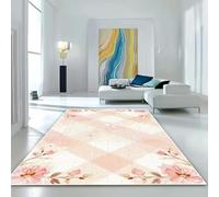 JGGXHM Tapis géométrique Moderne et Simple pour Salon, décoration intérieure, Grand Format, Tapis de Sol antidérapant et Doux (70 x 150 cm)