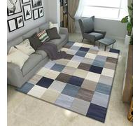 JGGXHM Tapis géométriques Modernes antidérapants et lavables pour Salon, Salle à Manger et décoration intérieure (245 x 365 cm)