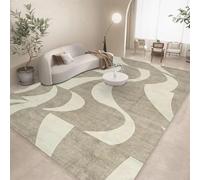 JGGXHM Tapis Moderne à Motifs géométriques - Grand Tapis antidérapant et Lavable pour Salon et Chambre à Coucher, Motif nid d'abeille (100 x 160 cm)