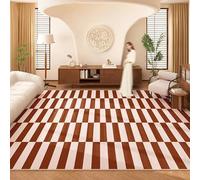 JGGXHM Tapis rétro américain pour Salon, Grande Surface, vestiaire, antidérapant, Lavable, léger, Luxueux, décoration de Chambre à Coucher (210 x 240 cm)