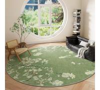 JGGXHM Tapis Rond à Poils Courts de Style Chinois, antidérapant, léger et Luxueux, idéal pour Le Salon, la Chambre ou la décoration intérieure Tapis rétro (70 cm)