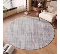 JGGXHM Tapis Rond Moderne Abstrait à Poils Courts pour Salon, Tapis de canapé, Tapis de Sol léger et Luxueux, Tapis antidérapant pour la Maison (120 cm)
