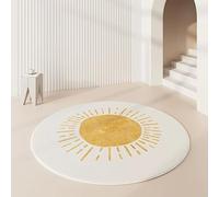 JGGXHM Tapis Ronds à Poils Courts, Mignons, pour Salon, Style Nordique, décoration de Chambre, Grand Tapis de Sol antidérapant et Doux (100 cm)