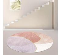 JGGXHM Tapis Ronds Girly pour Chambre à Coucher, décoration intérieure, Tapis de Chaise, Tapis de Salon, Tapis de vestiaire, Tapis de détente antidérapant (40 cm)