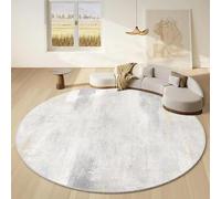 JGGXHM Tapis Ronds légers et Luxueux pour Salon, Chambre à Coucher Moderne et Minimaliste, Grand Tapis de Bureau, Tapis de Sol antidérapant (60 cm)