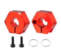 JGGZONE Adaptateur hexagonal de roue arrière en aluminium avec vis compatible avec Tamiya TRF201 TRF211 TRF502X TRF503 DB01 RRR DB02 RC Pièces de rechange de voiture télécommandée (rouge)