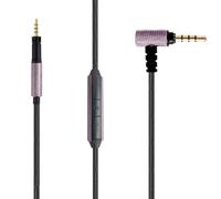 jghcsz Audio Câble de Remplacement 1,5 m pour Sennheiser Momentum 2 1.0 2.0 3.0 HD 4.40 BT HD4.50 HD4.30i HD 400S 3,5 à 2,5 mm fil de câble avec micro et Contrôle du Volume pour iPhone iOS Android