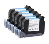 JGHFReW 1 5 10PCS JS12 JS12M CARTRIDE À L'ENK Compatible avec Une IMPRIMANCE DE POURCE Solvent ECO 600DPI Code Date 12. Coder à Jet d'encre de 7 mm Recharge Non cryptée(JS12-Black-5pcs)