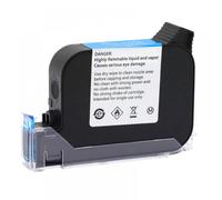 JGHFReW 1 5 10PCS JS12 JS12M CARTRIDE À L'ENK Compatible avec Une IMPRIMANCE DE POURCE Solvent ECO 600DPI Code Date 12. Coder à Jet d'encre de 7 mm Recharge Non cryptée(JS12-Black-1pcs)