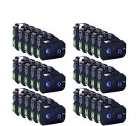 JGHFReW 5pcs à 40pcs LB200BK MKRS100B PT200BK CARTRIDGES DE Remplacement COMPATIBLES avec MODÈLES D'IMPRIMER MK2600 MK2500 MK2100 MK2000 MK1500 MK1100 MARK1 Pro M11C PT200(30pcs)