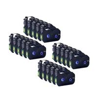 JGHFReW 5pcs à 40pcs LB200BK MKRS100B PT200BK CARTRIDGES DE Remplacement COMPATIBLES avec MODÈLES D'IMPRIMER MK2600 MK2500 MK2100 MK2000 MK1500 MK1100 MARK1 Pro M11C PT200(20pcs)