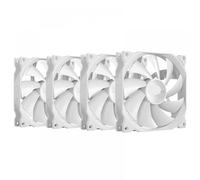 JGHFReW Boîtier Ventilateur TEUCER 140mm PC avec 4 Broches PWM contrôle de la température réglage de la Vitesse 600-1500 TR/Min Solution de Refroidissement Compatible(4PCS AF14025 WH)