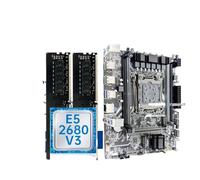 JGHFReW Carte mère X99 combinée avec processeur Xeon E5 2680 V3 et Double Canal 16 go DDR4 2133MHz ECC RAM M.2 Compatible avec la Construction de PC