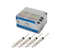 JGHFReW Cartouche à Encre Refipillable Eric Compatible avec 711 711 XL T120 T520 pour DesignJet T125 T130 T525 T530 24 Pouces 36 Pouces imprimantes en Grand Format(Reset Chip Box)