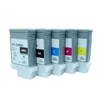 JGHFReW Cartouche d'encre Compatible PFI-102 PFI102 PFI 102 pour IPF500 IPF510 IPF610 IPF700 IPF710 Couleur des imprimantes(5 Colors)