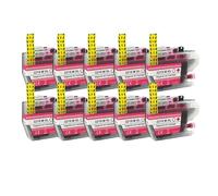 JGHFReW Cartouches à Encre compatibles Compatible avec imprimantes LC3219 LC3219XL 3219 Fonctionne avec 3217 MFC-J5330DW J5335DW J5730DW J5930DW J6530DW J6935DW(10pcs Magenta)