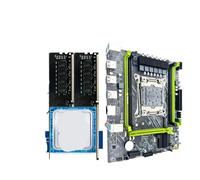 JGHFReW Ensemble de Carte mère de Jeu avec processeur Xeon E5 2680 V4 et 2X8 go DDR4 2133MHz RAM M2 NVME Slot Compatible avec Composants de Carte mère d'ordinateur