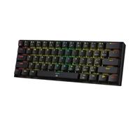 JGHFReW K630 Dragonborn 60% Wired RVB Hot SWAPPABLE MÉCANIQUE Clavier DE Gaming 61 Compact Compact Compatible avec PC et Ordinateur Portable(Black)