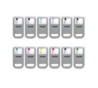 JGHFReW La Cartouche à Encre Compatible pour WinnerJet PFI57 PFI 57 PFI-57 Fonctionne avec ImagePrograf Pro-520 Pro-540 Pro-540S Pro-560 Pro-560S imprimantes(C)