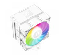 JGHFReW Radiateur à Affichage numérique ARGB 90, avec 4 caloducs, système de Refroidissement par Ventilateur à Tour Unique, Compatible avec Divers châssis(White ARGB)