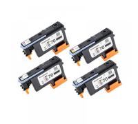 JGHFReW Remplacement Compatible de la tête d'impression Compatible avec 70 tête d'impression C9404A C9405A C9406A C9407A Fonctionne avec DesignJet Z2100 Z5200 Z3100 Z3200(1 Set)