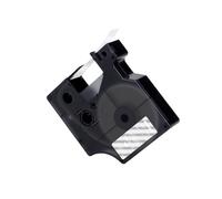 JGHFReW Ruban d'étiquette en Noir de 12 mm sur Blanc 45013 Compatible avec LabelManager 160 280 Colorpop Label Maker Fonctionne avec D1 45013 45018(White on Clear)