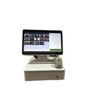 JGHFReW Système de Point de Vente Android 14 Pouces, Terminal à écran Tactile Tout-en-Un avec imprimante et Scanner intégrés, Compatible avec Divers logiciels de Point de Vente