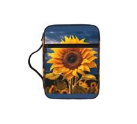 JGHHOUN Beau tournesol 2 imprimé polyvalent Bible sac de rangement pour écritures Cadeau chrétien Accessoire d'église