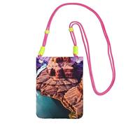 JGHHOUN Beauty Grand Canyon Sac à bandoulière léger et étanche pour téléphone portable Utilisation quotidienne, Fuchsia, Taille unique